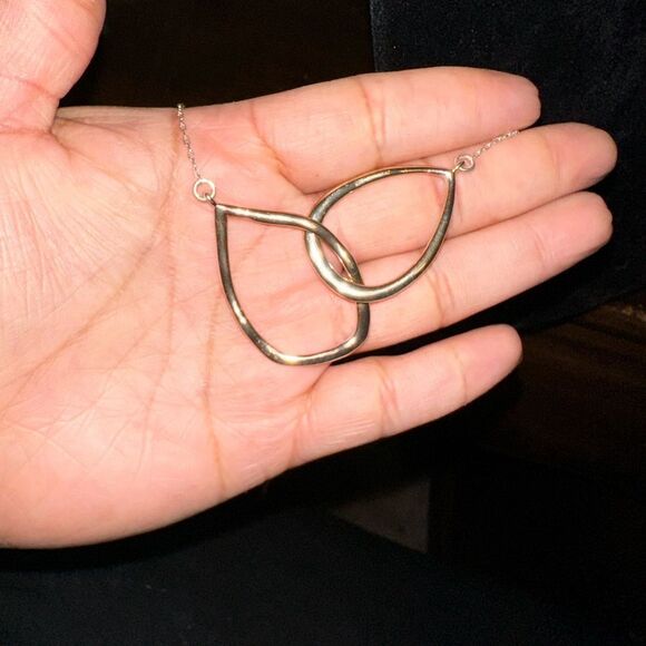 Chloe + Isabel Interlocking Double Teardrop Necklace - Picture 5 of 5